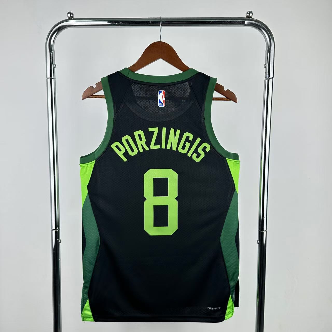 Men Boston Celtics #8 Porzingis Black City Edition Season Nike 2025 NBA Jersey